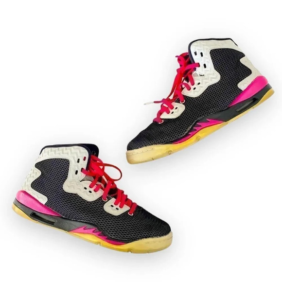 Nike Air Jordan Spike Forty Youth‎ 7 7Y Black Gray Fuchsia Sport 811121-009 - Picture 1 of 13